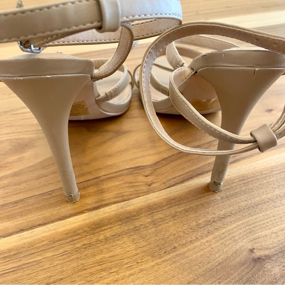 Steve Madden high heels 8.5 Fauna tan brown summer sandals pumps - Picture 3 of 3